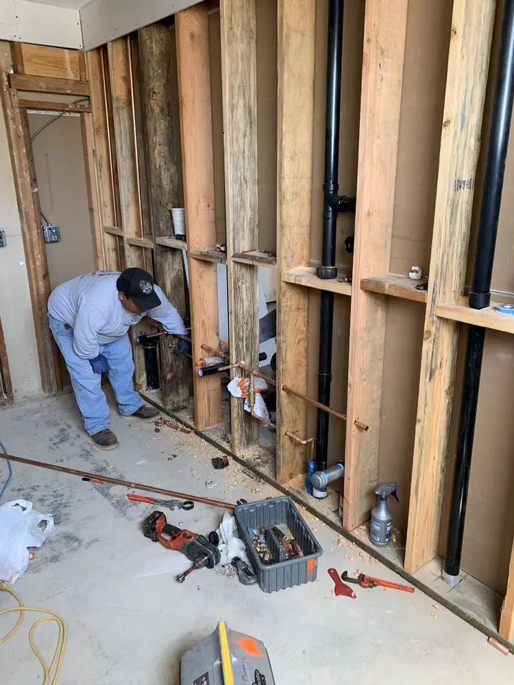 Commercial rough-in plumbing for Gas Line Repair in Boca Teeca